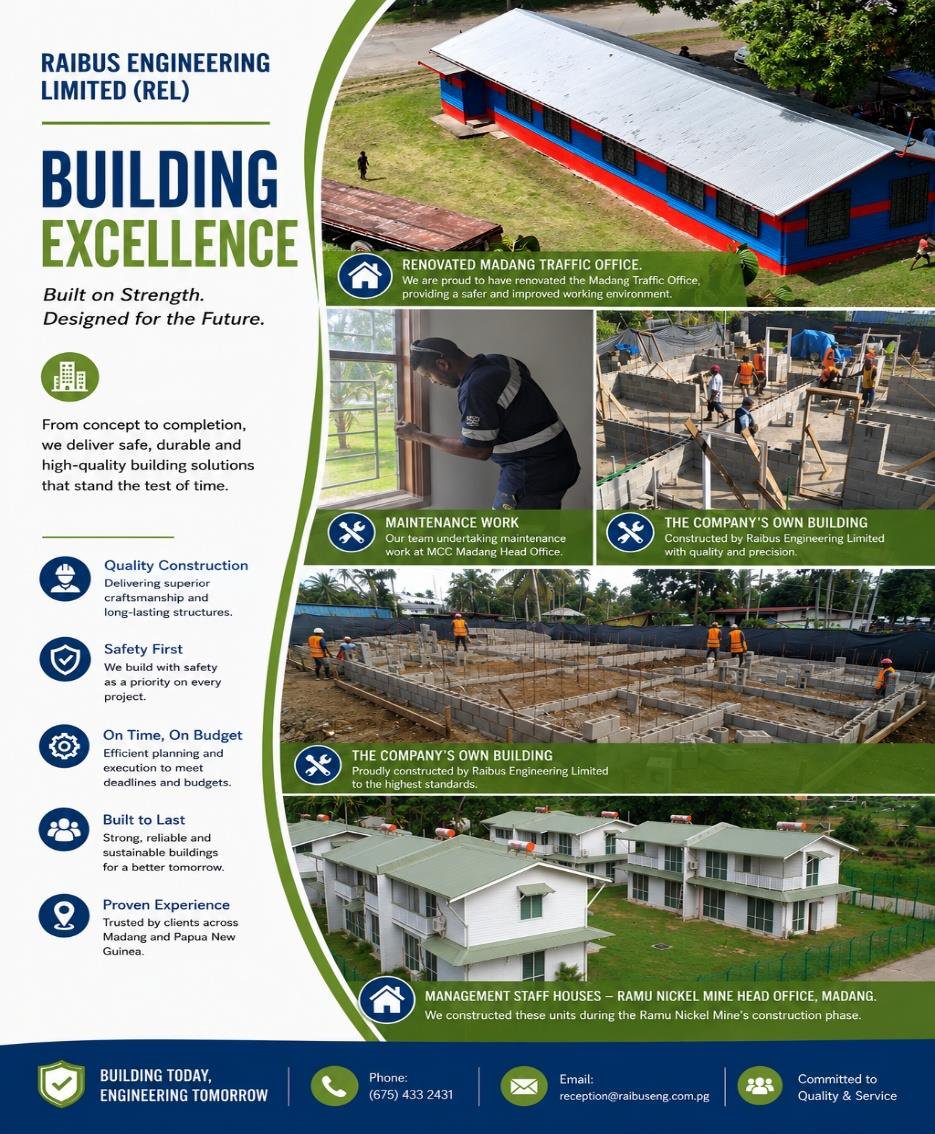 Madang Town Police Station refurbishment