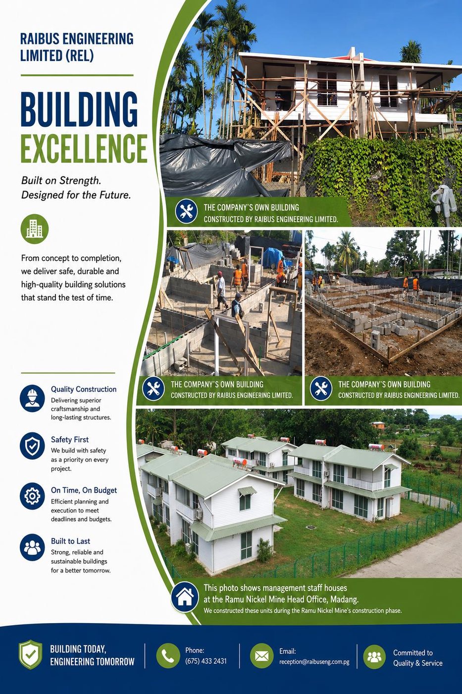Raibus Engineering company building construction and management staff housing